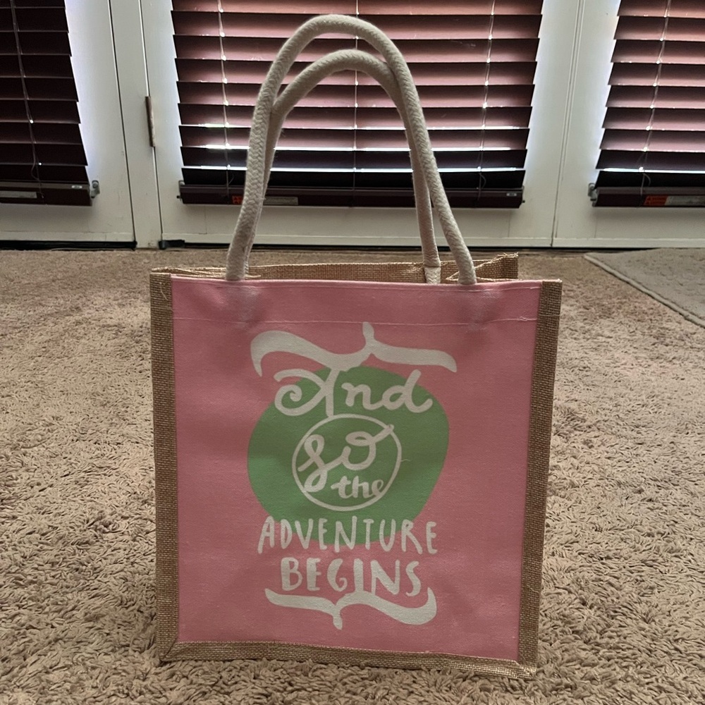 Burlap affirmation Tote Bag